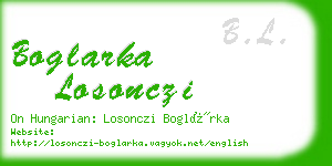 boglarka losonczi business card